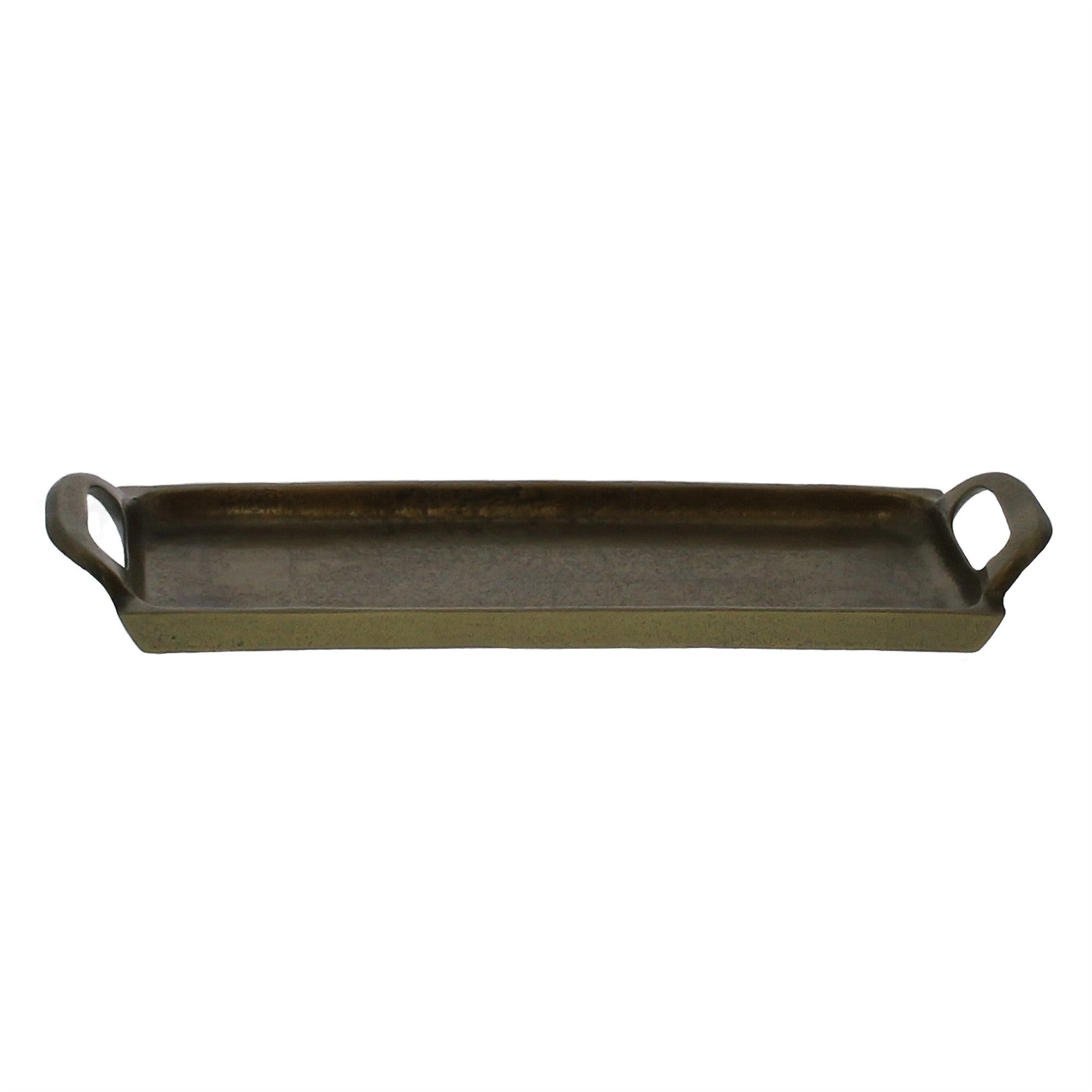  Petite Bronze Narrow Rectangular Tray By Homeroots 