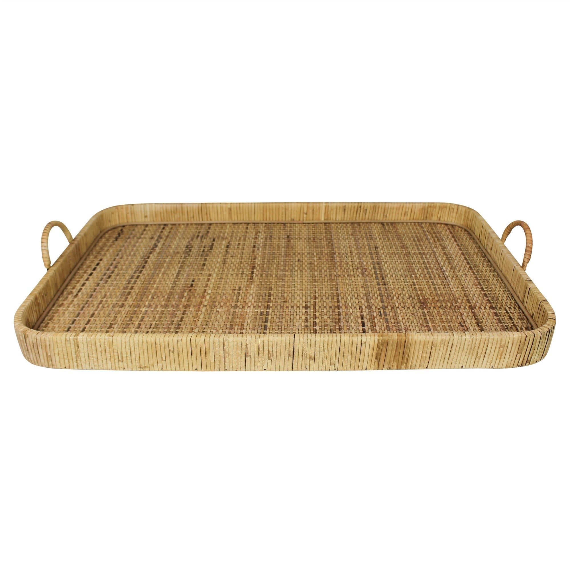  Jumbo Bamboo Rectangular Tray By Homeroots 