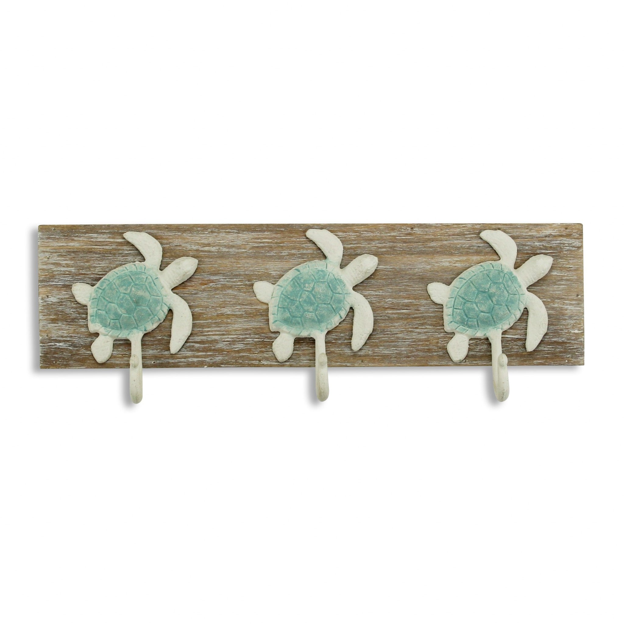  Coastal Sea Turtle Three Hook Coat Hanger By Homeroots 