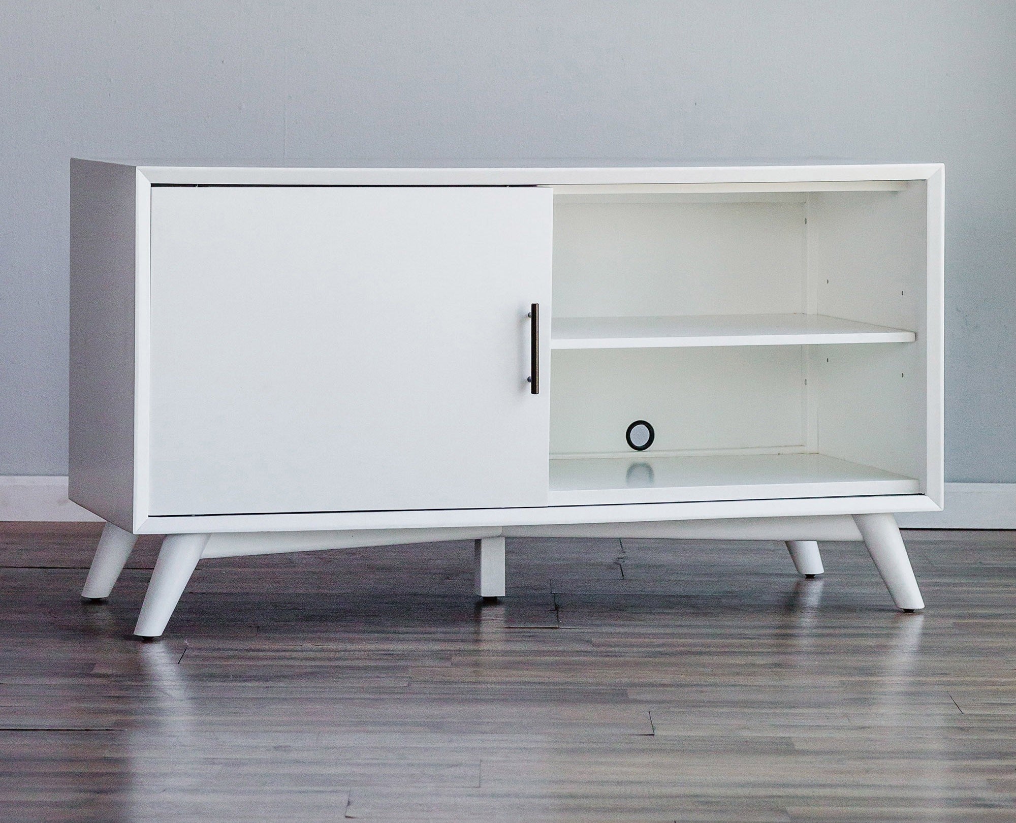  Flair 50" White Mid Century Mod TV Console By Homeroots 