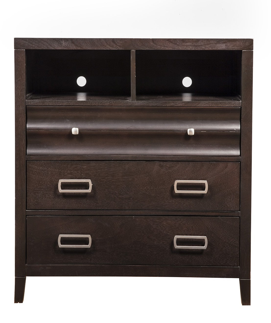  Contemporary Style Mahogany TV Console Cabinet By Homeroots 