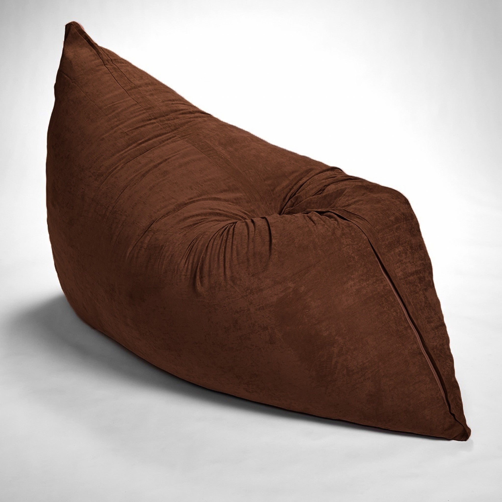  73" x 38" Brown Sofa Sack Bean Bag Lounger By Homeroots 