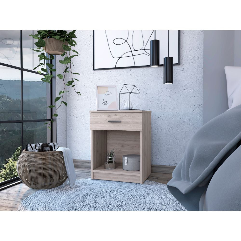  Sophisticated and Stylish Light Grey Eco Nightstand By Homeroots 