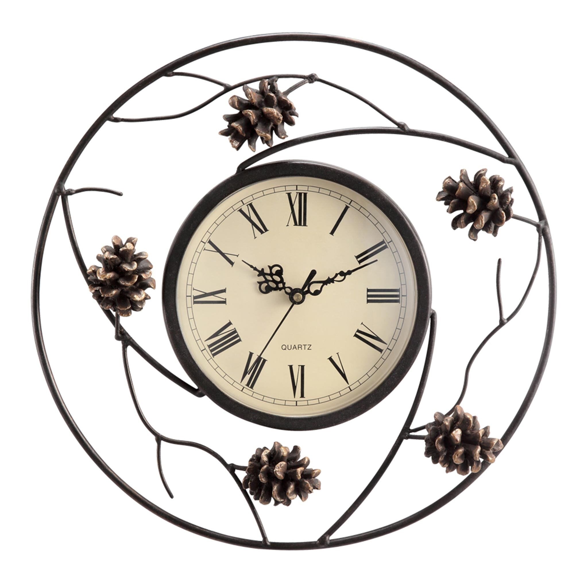 Pinecone Wall Clock By SPI Home