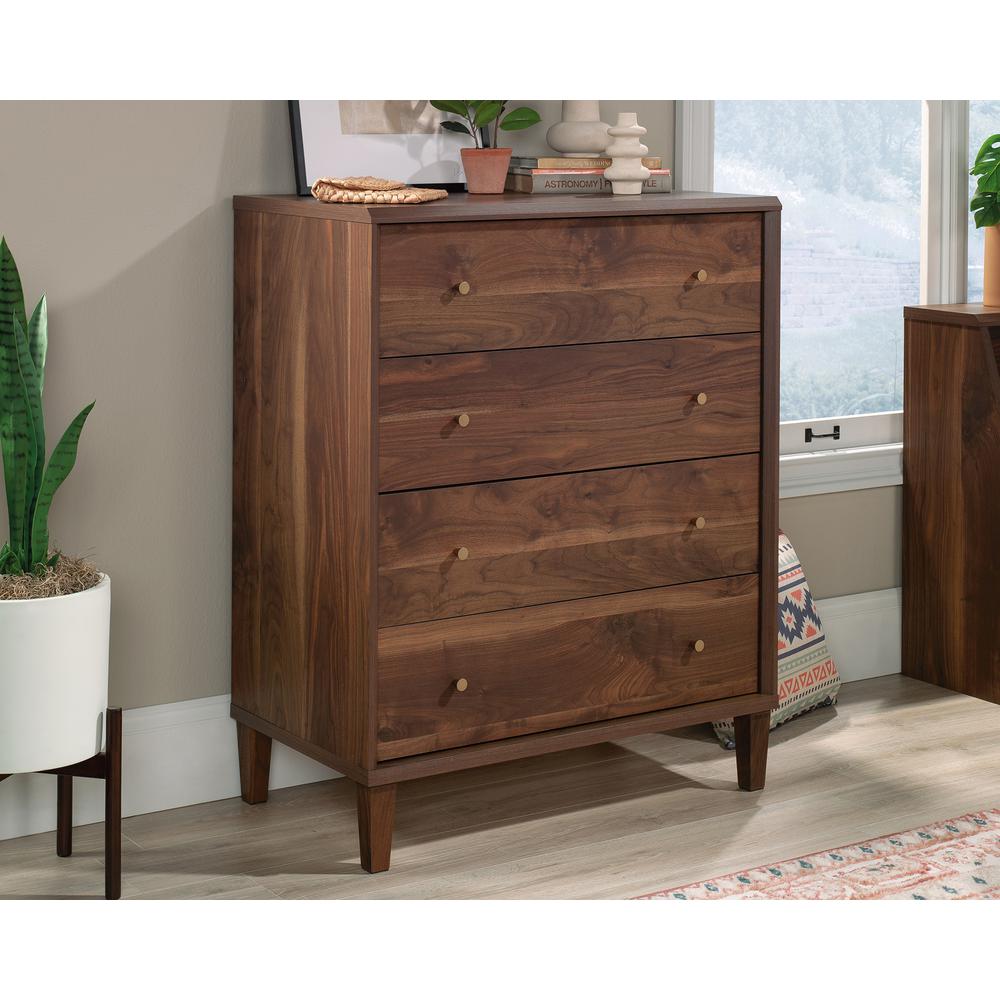  4-Drawer Bedroom Chest In Grand Walnut By Sauder 