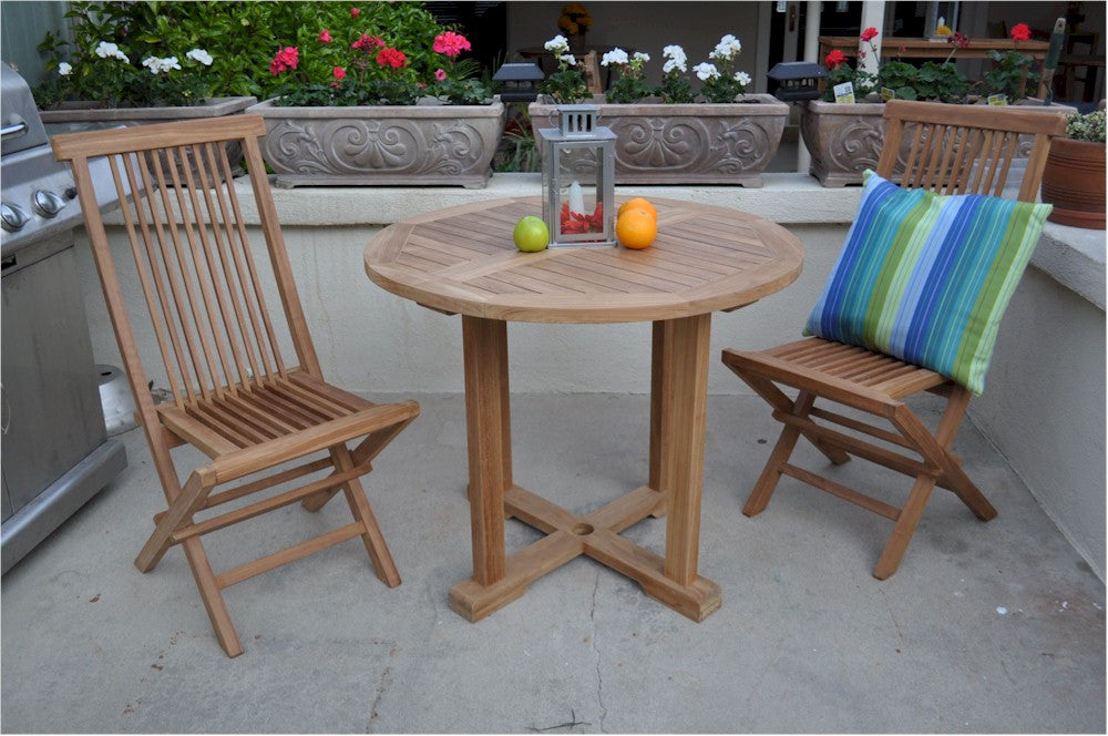  Montage Bristol 3-Pieces Dining Set By Anderson Teak 