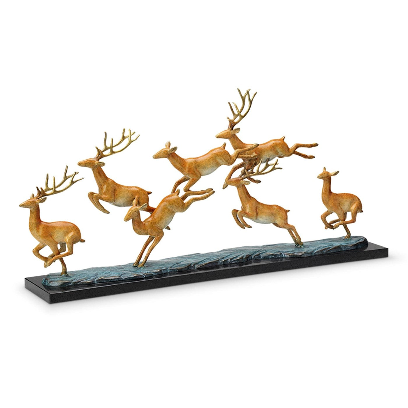 Leaping Deer Herd By SPI Home