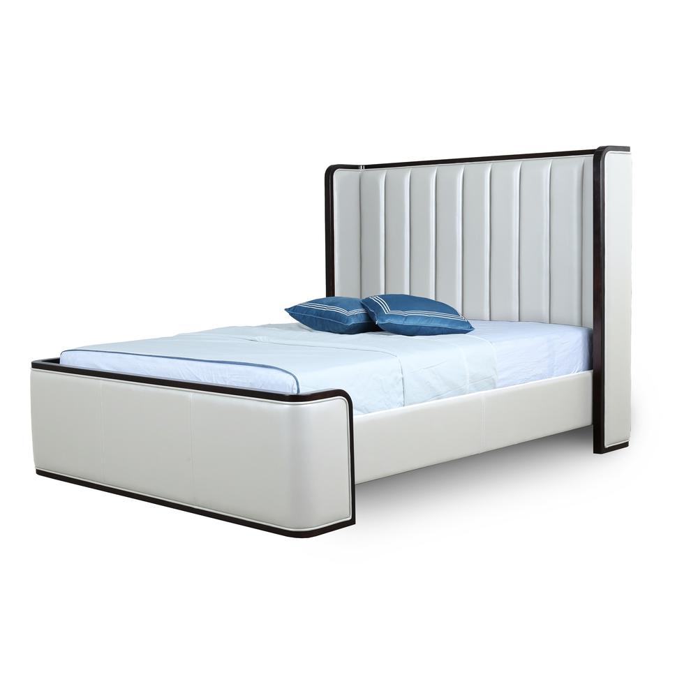  Kingdom Queen-Size Bed in Cream By Manhattan Comfort 