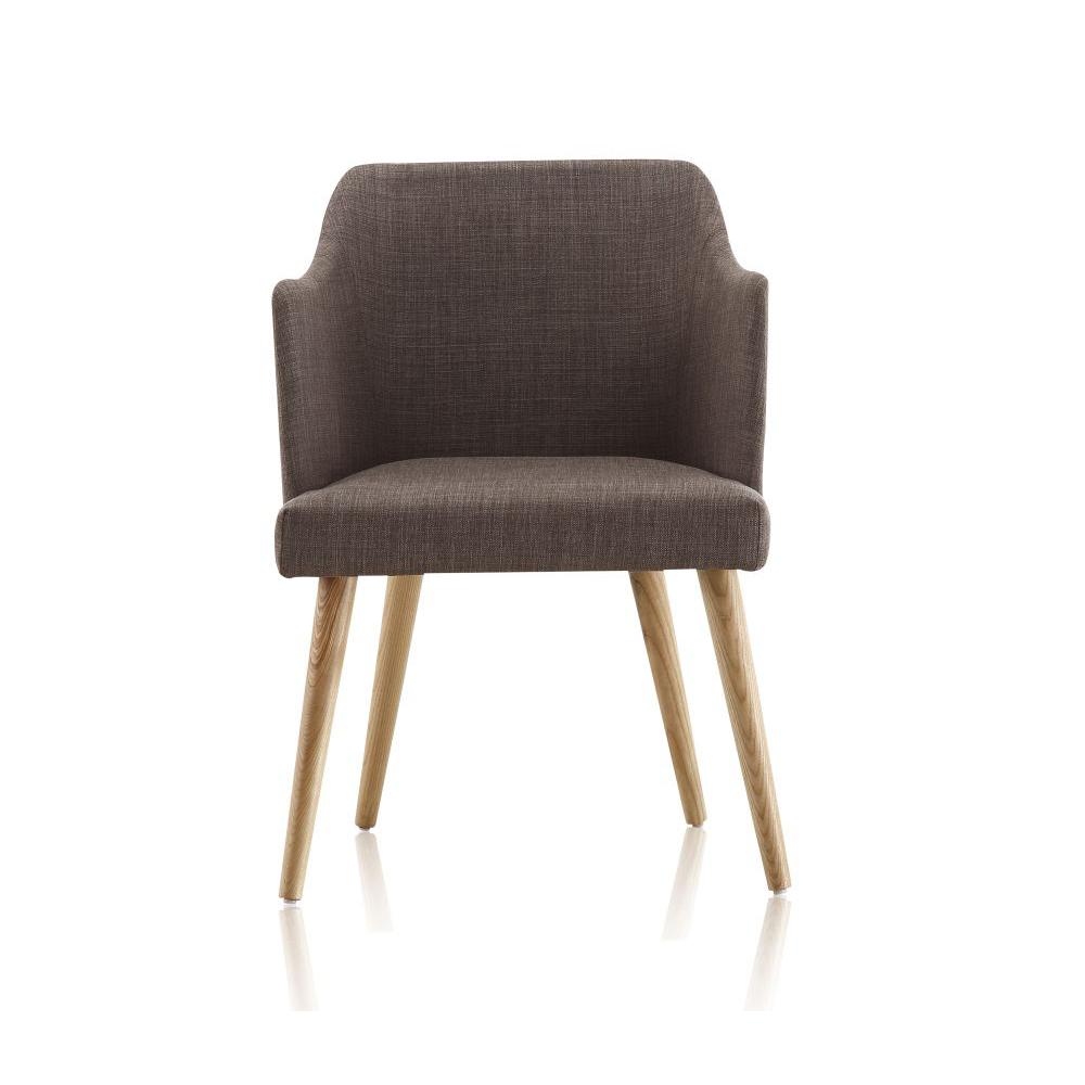  Kee Woven Linen Dining Chair in Pebble By Manhattan Comfort 