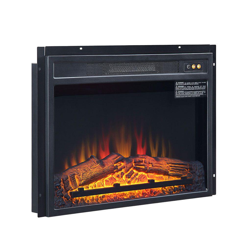  Electric 23 " Fireplace Box with Heat Functionality By Manhattan Comfort 