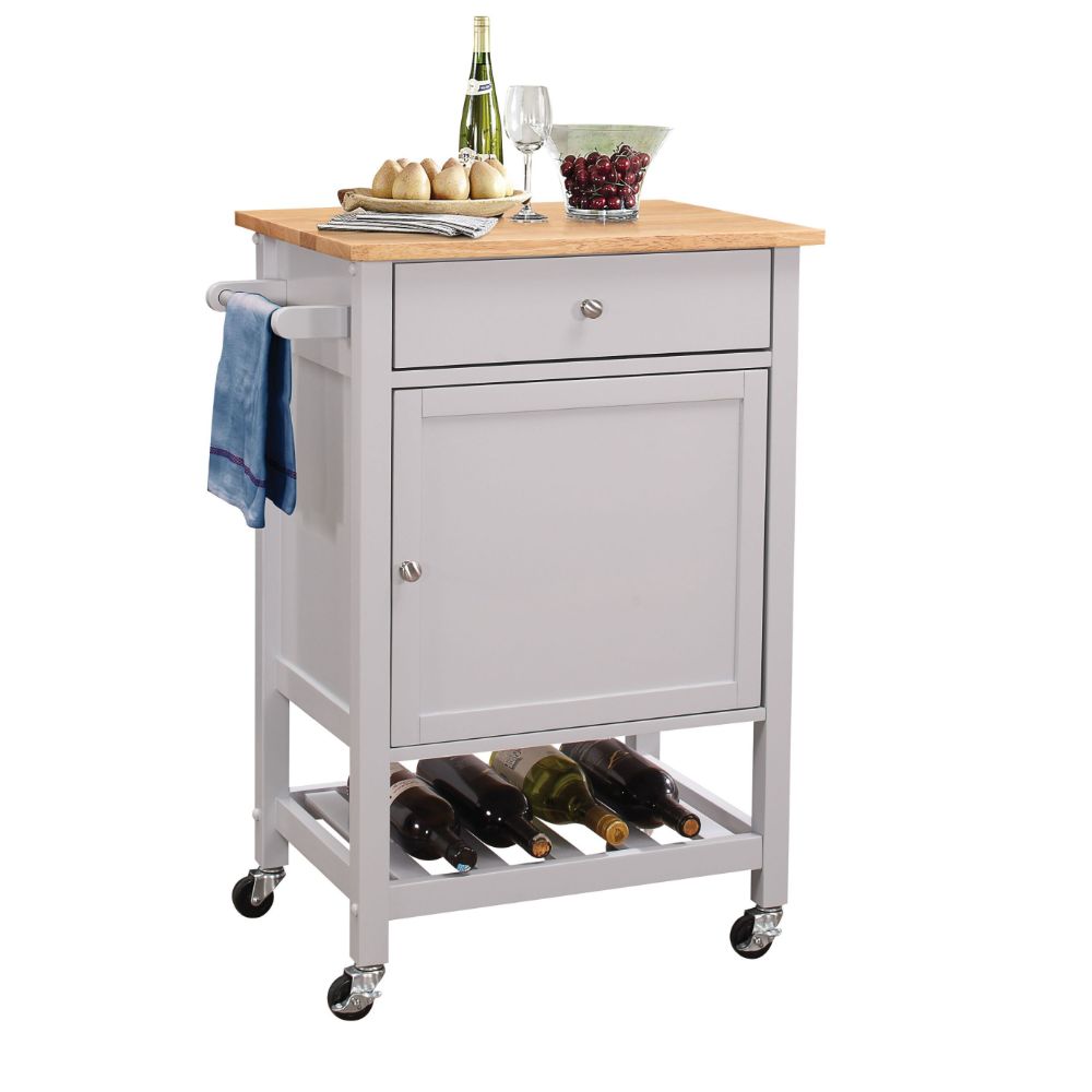  Hoogzen Kitchen Cart By Acme Furniture 