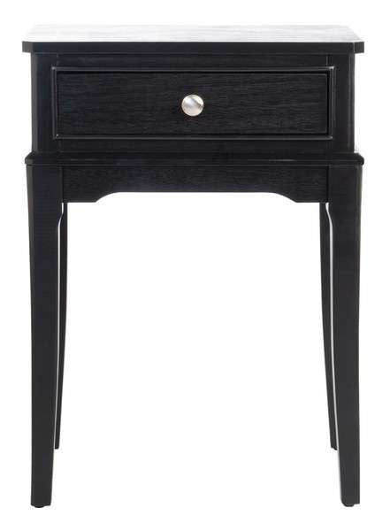  Safavieh Opal 1Drw Accent Table - Black 