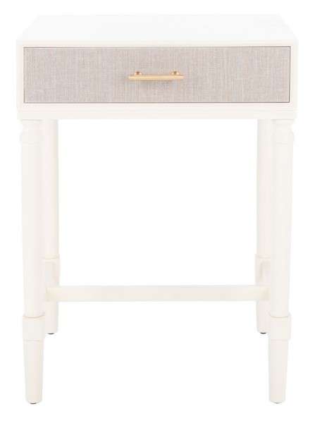  Safavieh Estella 1Drw Accent Table - White 