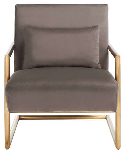  Safavieh Konomi Arm Chair - Dark Taupe 