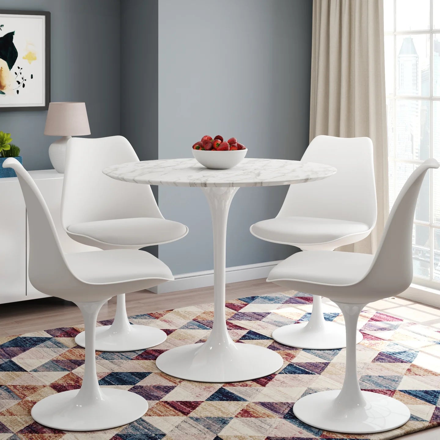  Rose Dining Chair - White By World Modern Design 