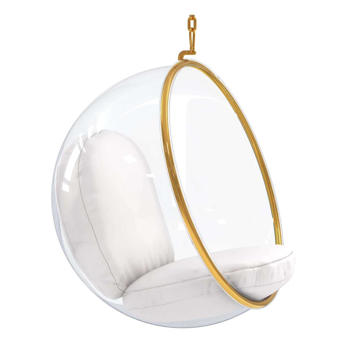  Hanging Bubble Chair, Gold By World Modern Design 