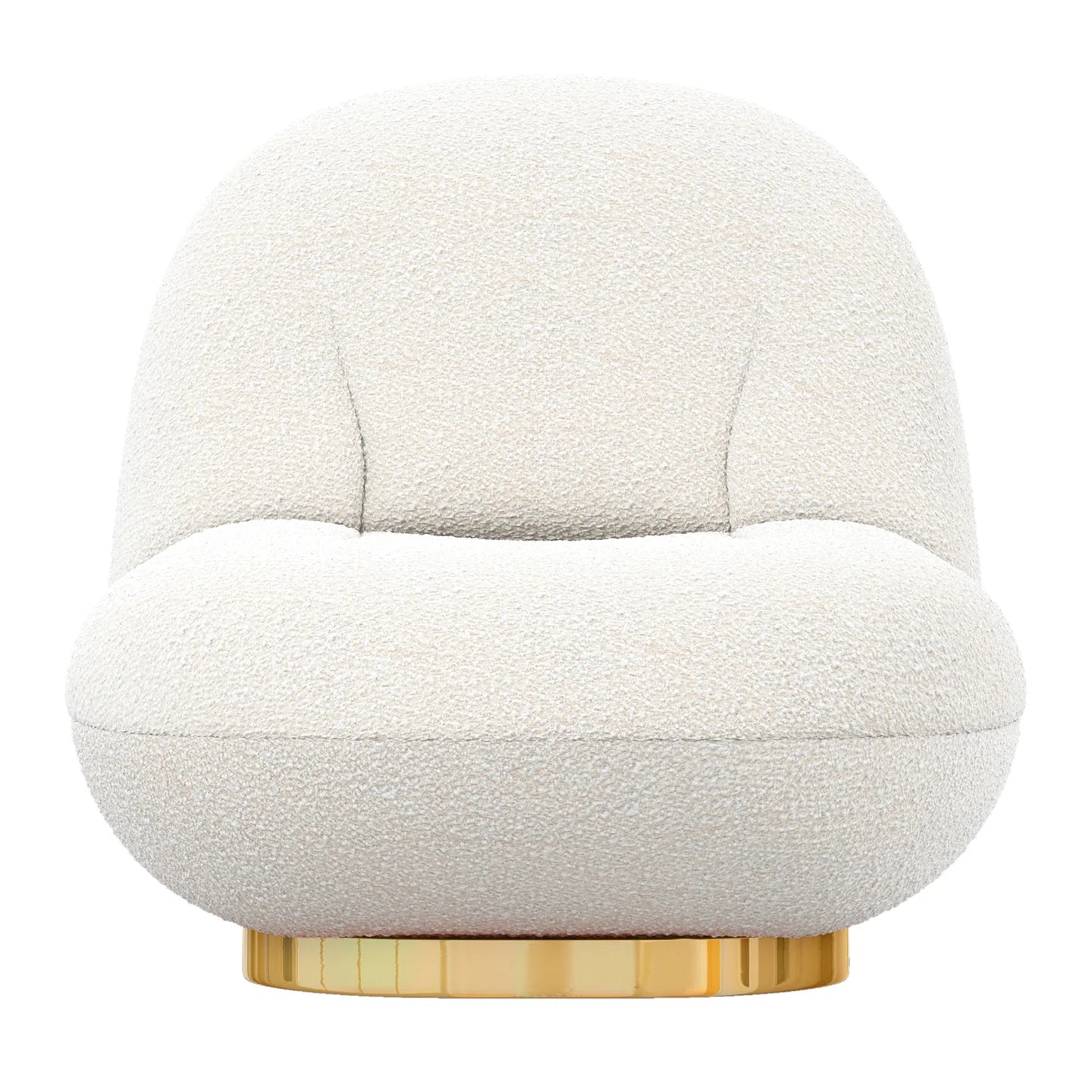  Breeze Boucle Chair, Gold By World Modern Design 