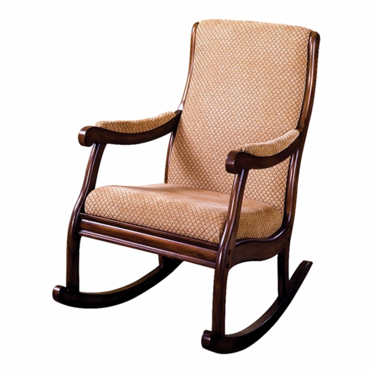 benzara wooden rocking chair