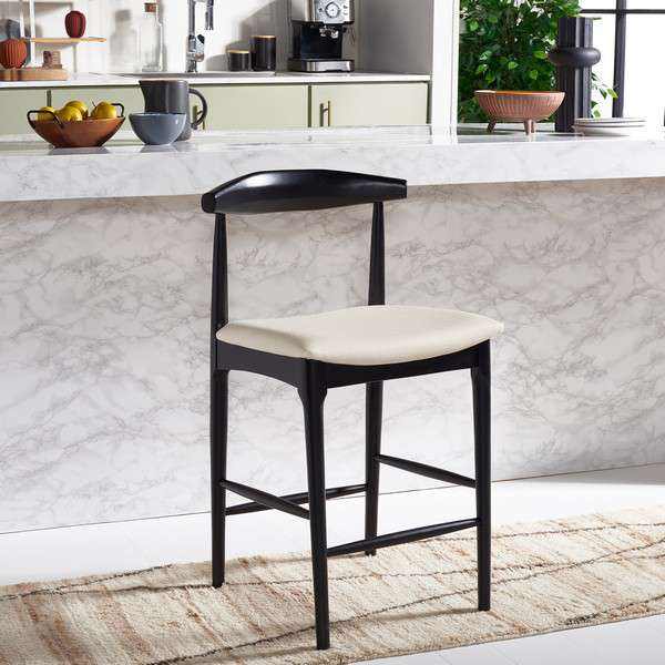  Safavieh Lionel Retro Counter Stool - Black 