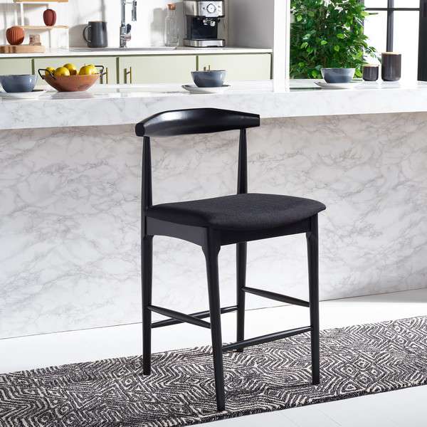  Safavieh Lionel Retro Counter Stool - Black 