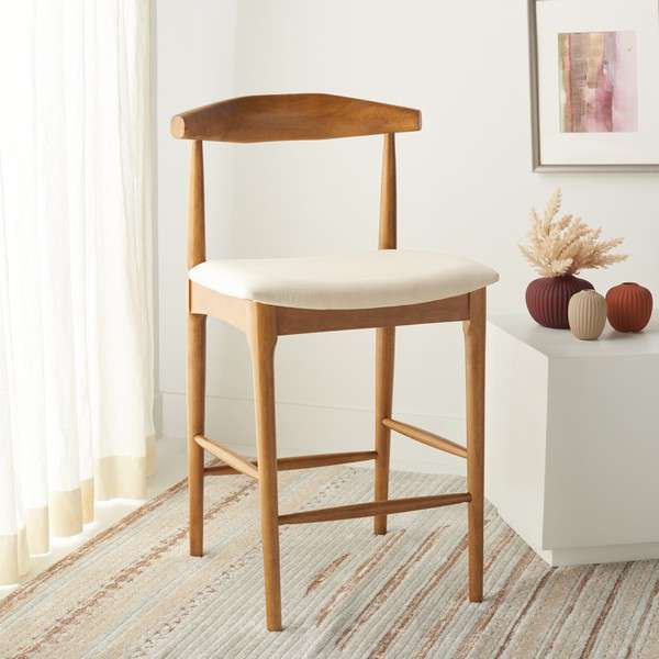  Safavieh Lionel Retro Counter Stool - Walnut 