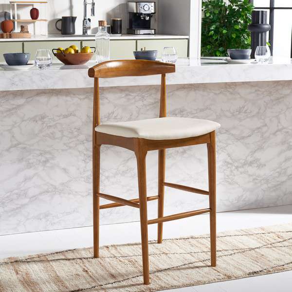  Safavieh Lionel Retro Bar Stool - Walnut 