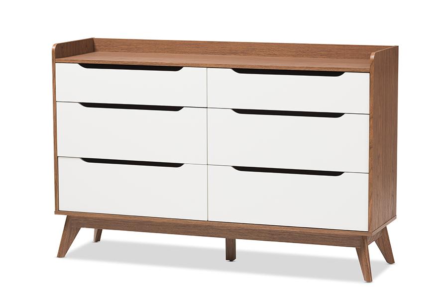 Baxton Studio Helena Mid Century Modern Natural Oak and