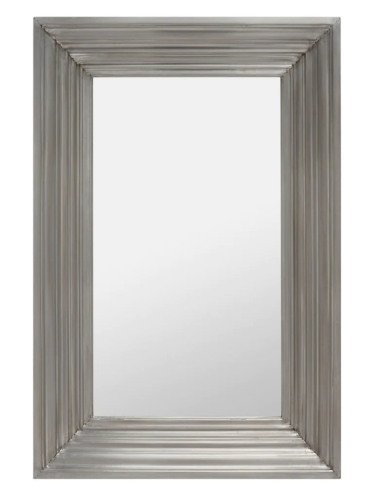  Safavieh Kerry Large Rect Wall Mirror - Silver 