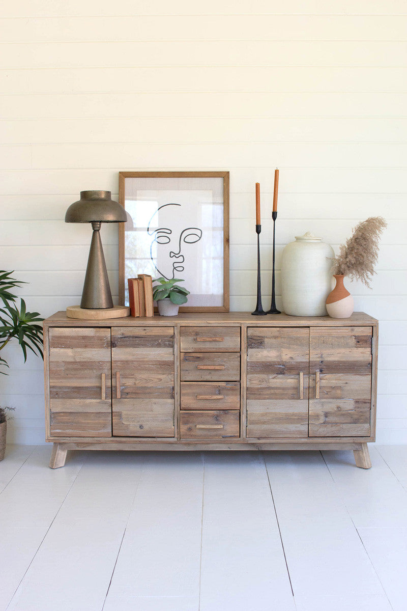  Wooden Chest With 4 Doors And 4 Drawers By Kalalou 