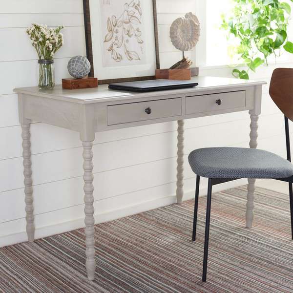  Safavieh O' Mara 2 Drawer Desk - Taupe 