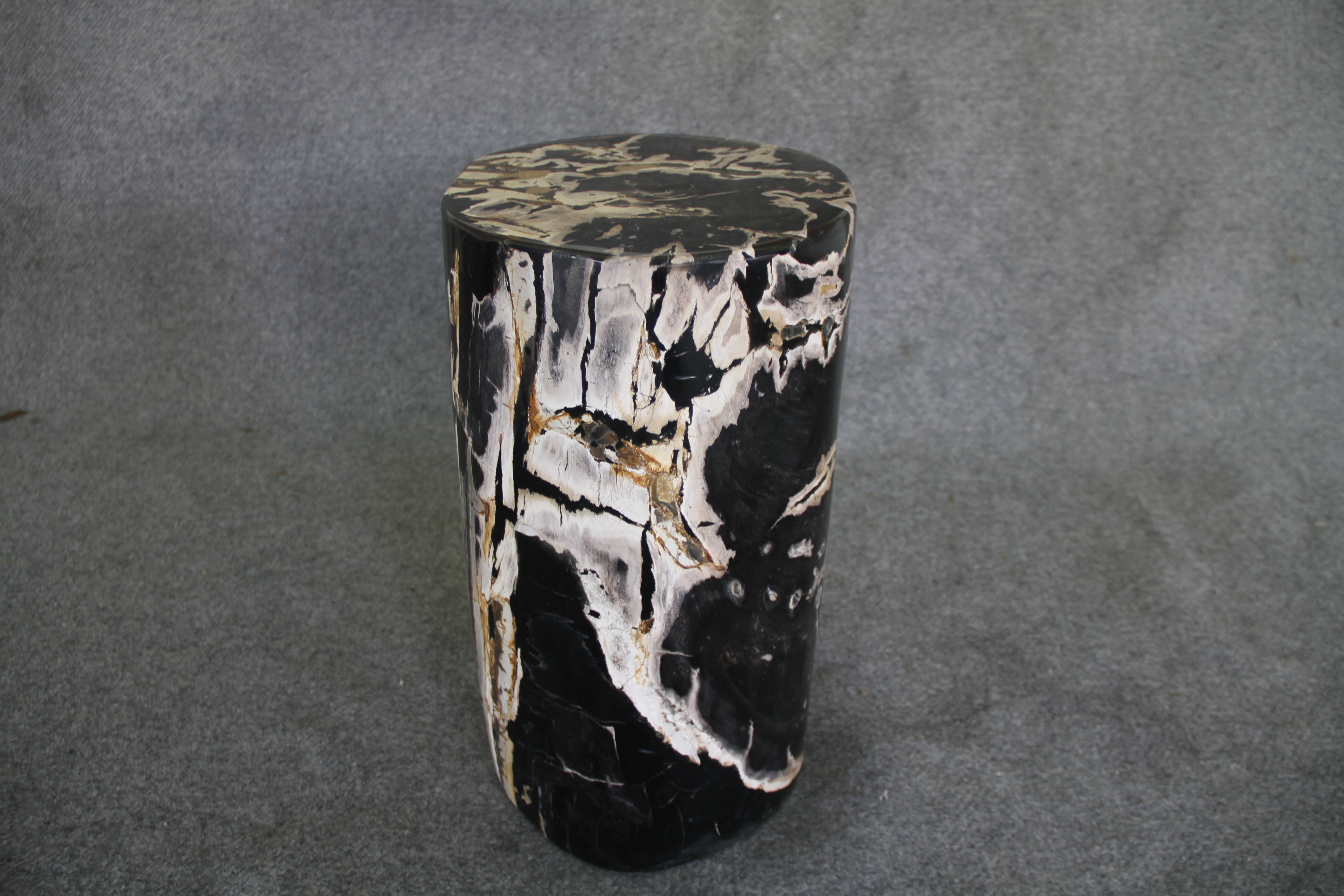  Petrified Wood Log Stool 13 x 11 x 18 - DV.1.111 