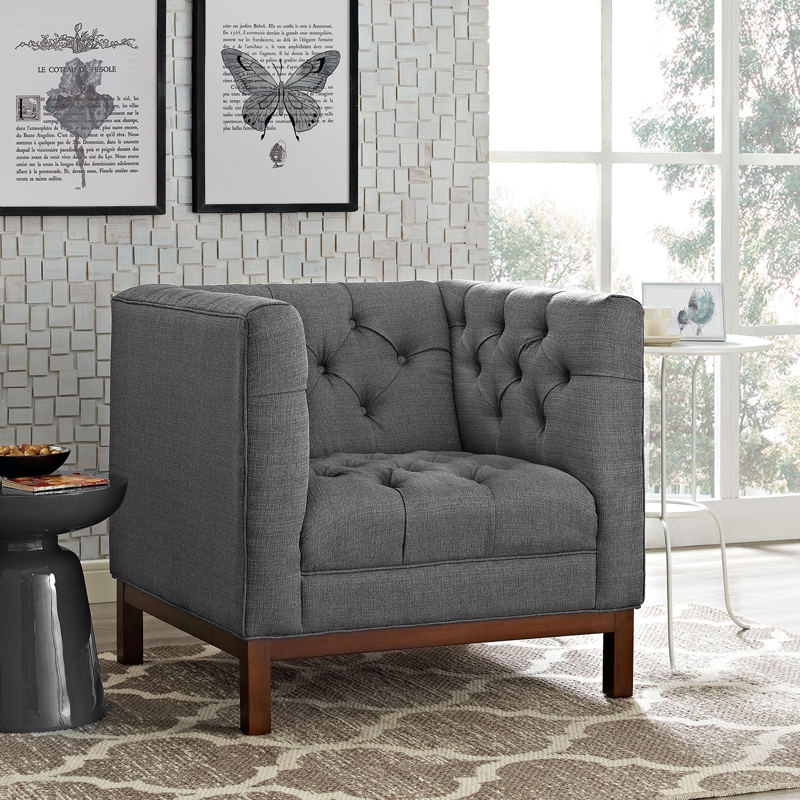  Panache Upholstered Fabric Armchair By Modway - EEI-1801 