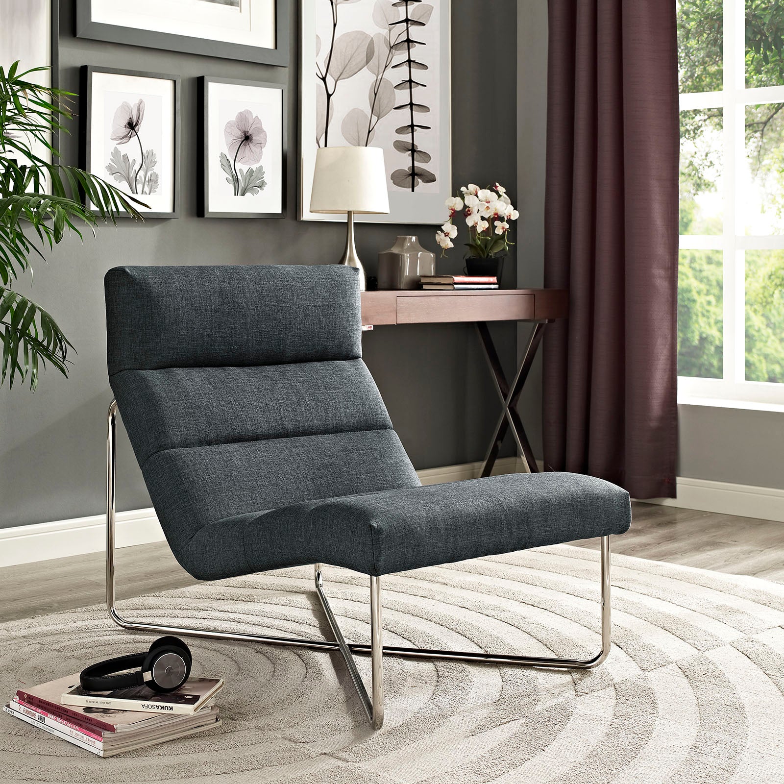  Reach Upholstered Fabric Lounge Chair By Modway - EEI-2081 