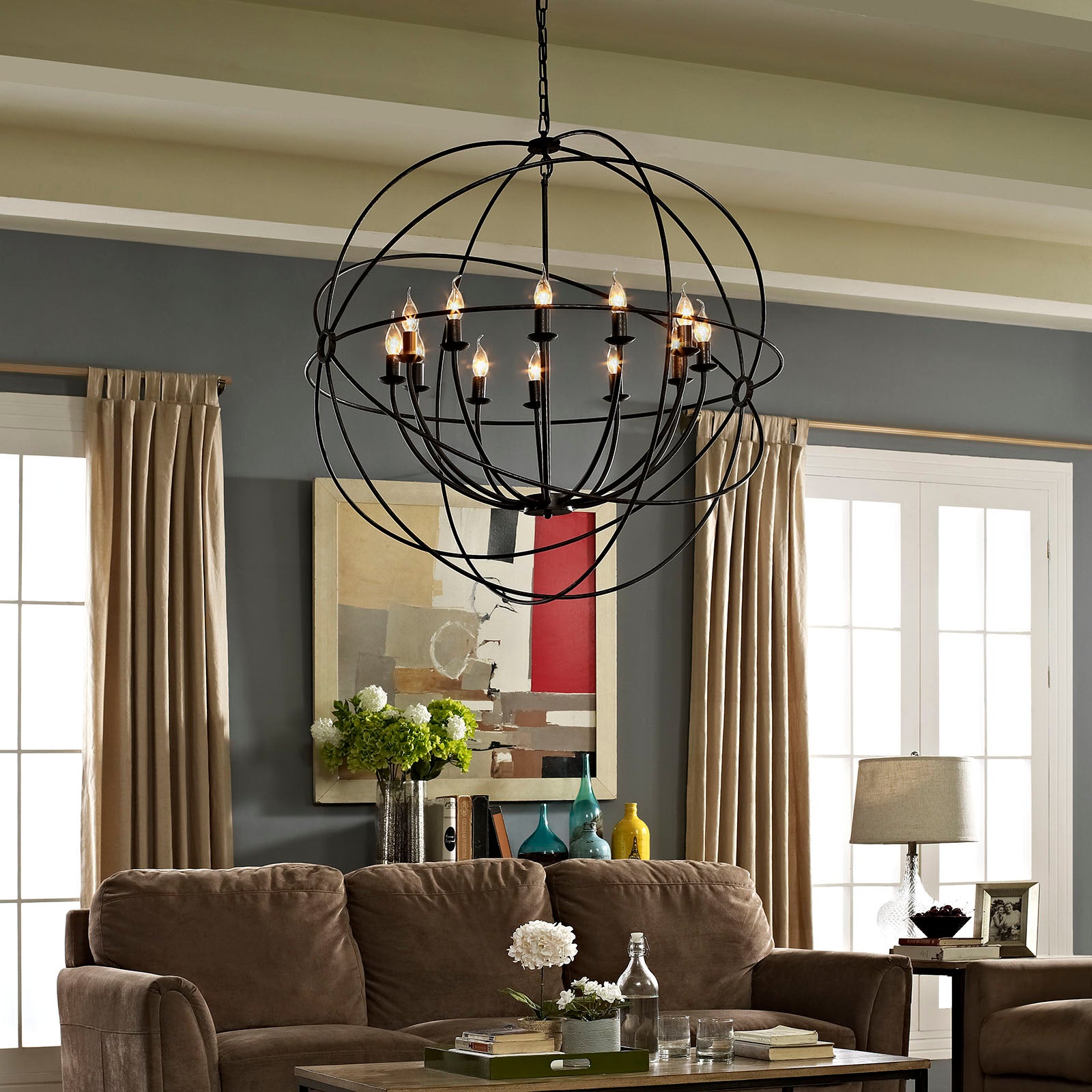  Atom 39.5" Chandelier By Modway - EEI-2111 