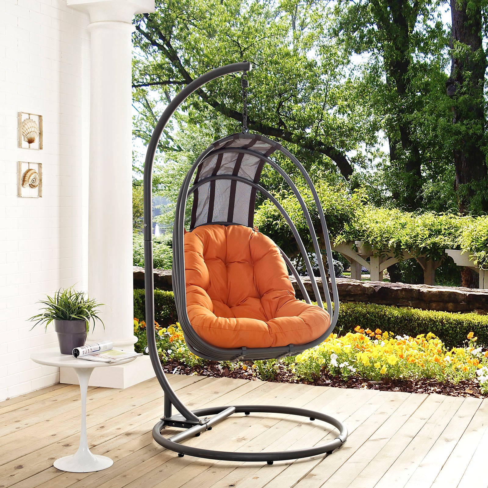  Whisk Outdoor Patio Swing Chair With Stand By Modway - EEI-2275 