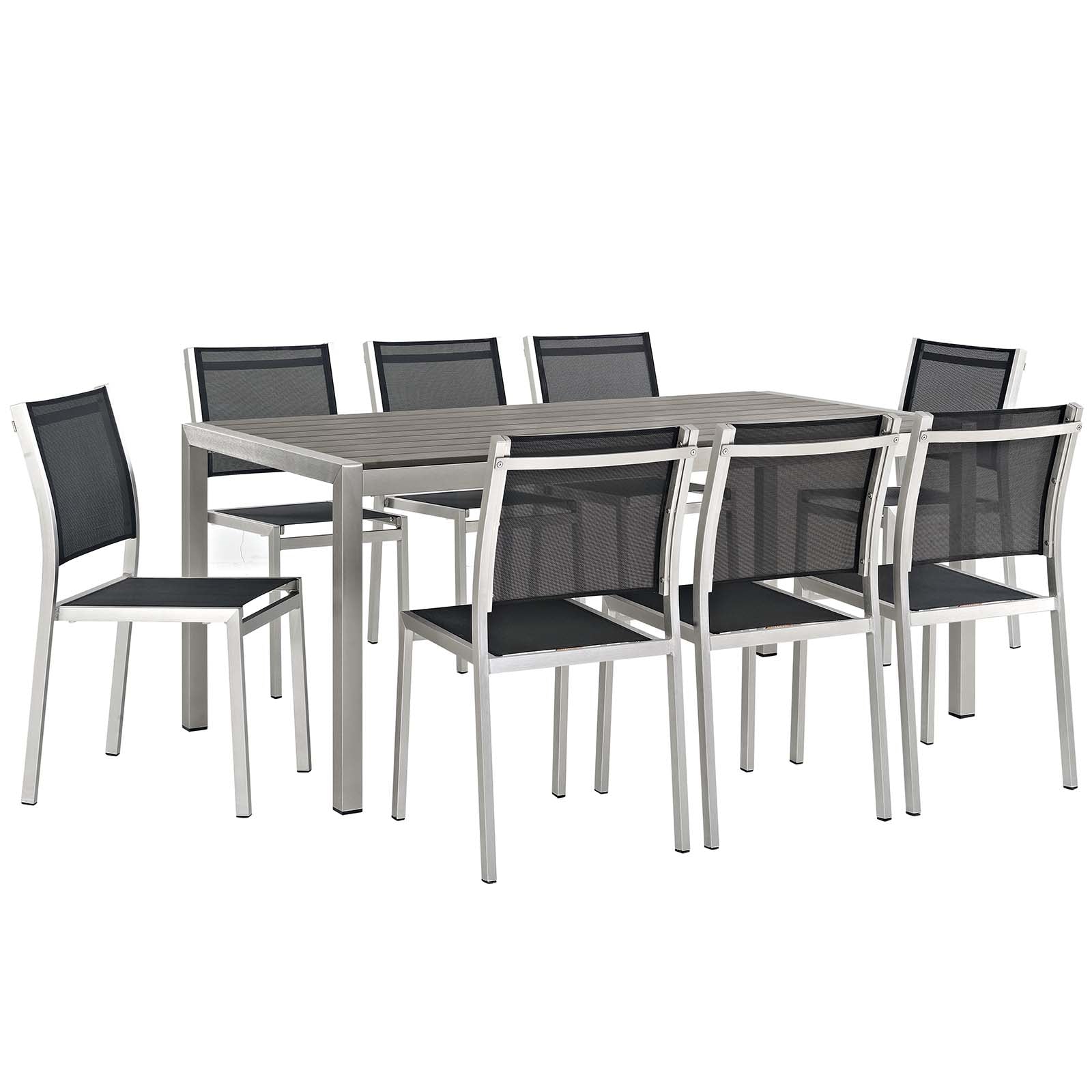 modway shore outdoor patio dining table