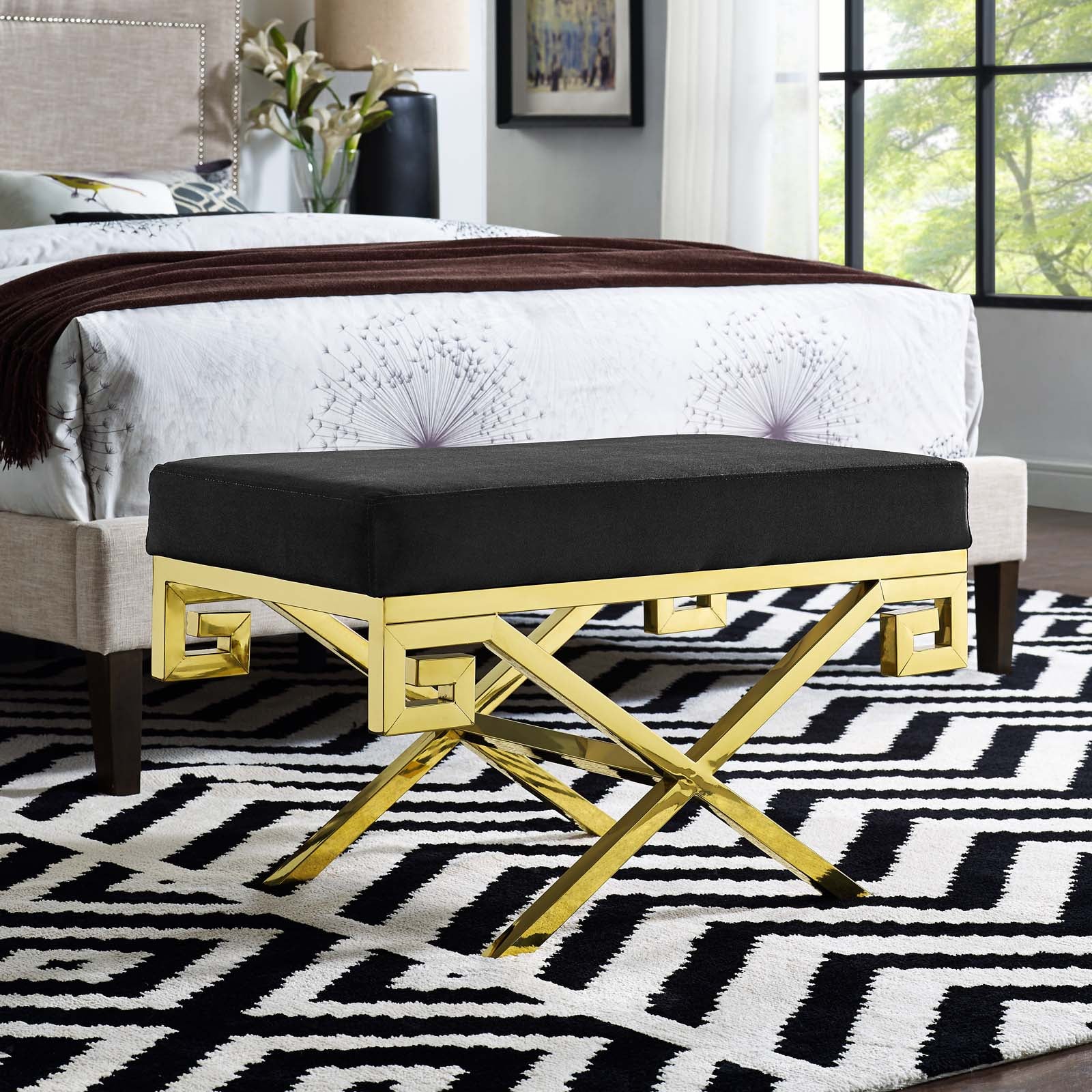  Rove Velvet Performance Velvet Bench By Modway - EEI-2879 