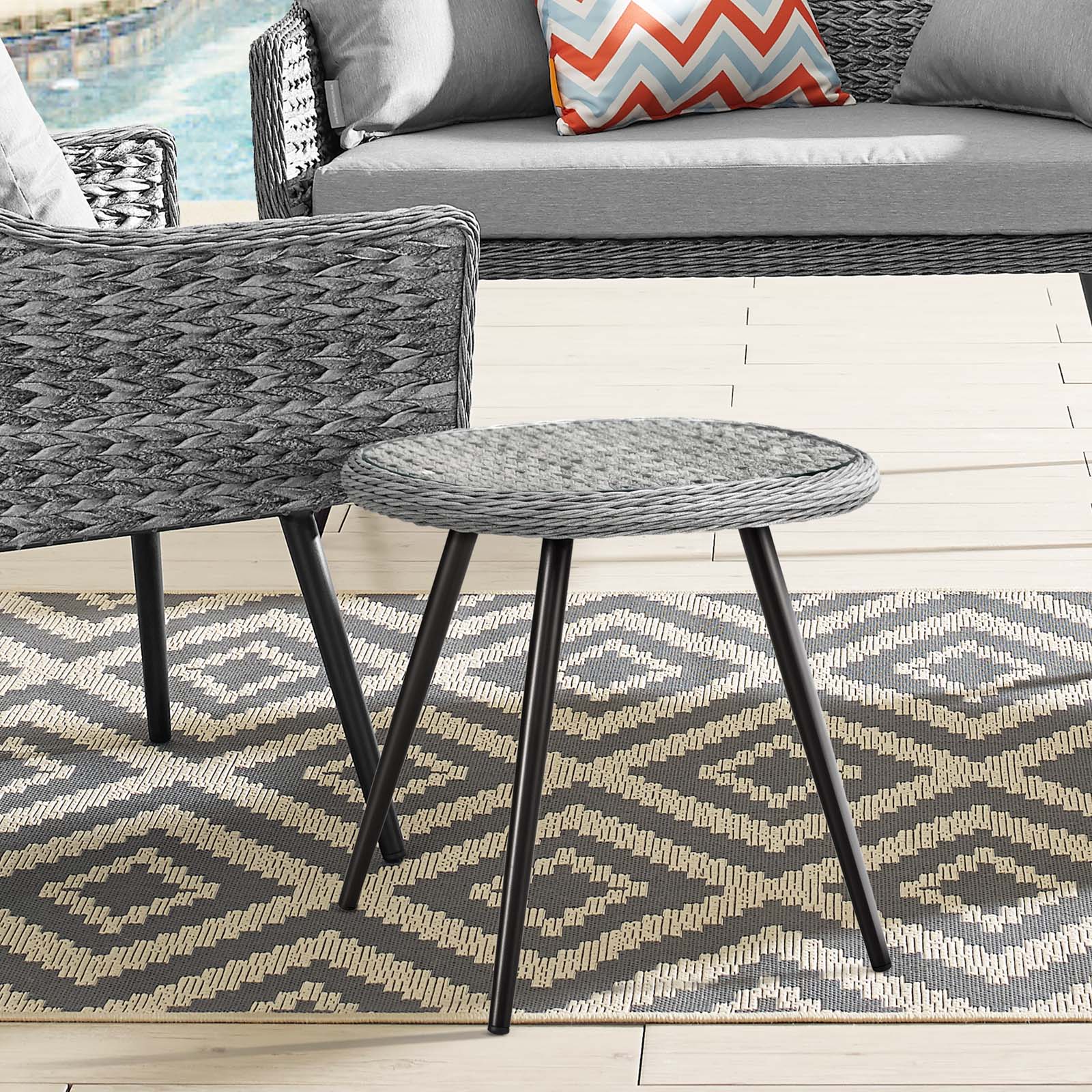 modway outdoor end tables