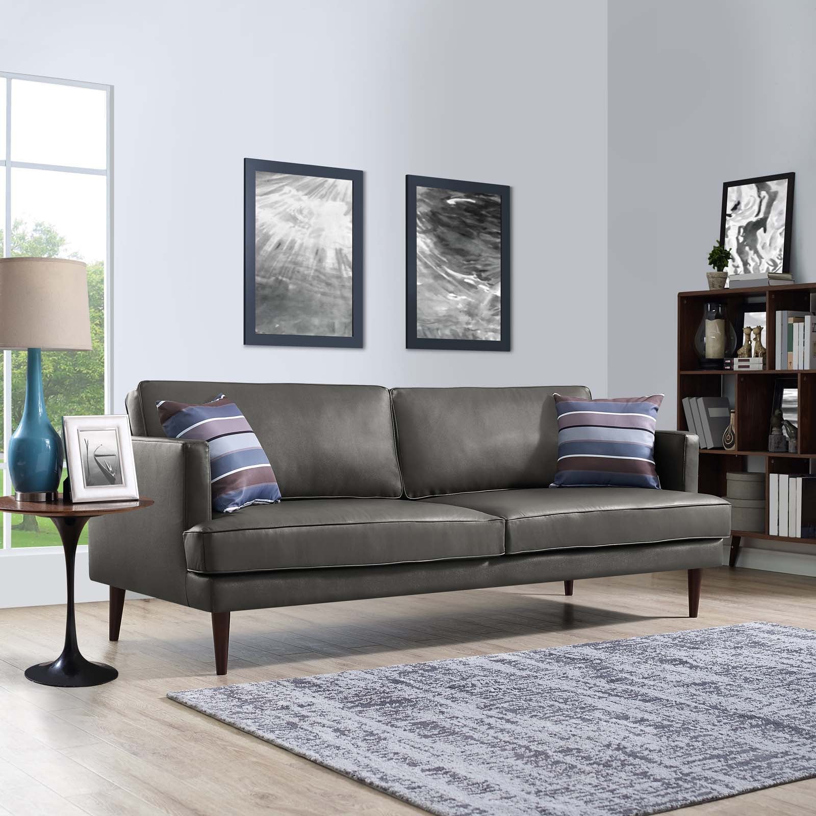  Agile Genuine Leather Sofa By Modway - EEI-3058 