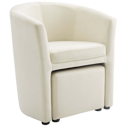 Modway Divulge Performance Velvet Arm Chair and Ottoman Set - EEI-3607 ...