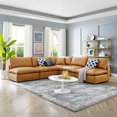 Overstuffed Comfort Sofas & Sectionals- In Vegan Leather 