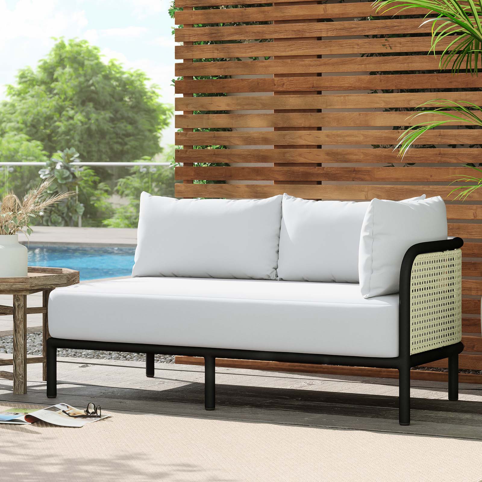  Hanalei Outdoor Patio Right-Arm Loveseat By Modway - EEI-5030 