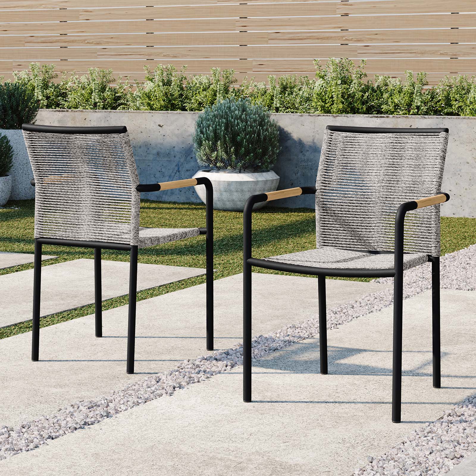  Serenity Outdoor Patio Armchairs Set of 2 By Modway - EEI-5036 