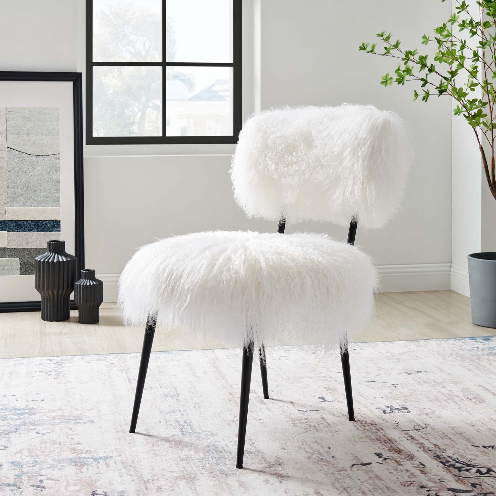  Skylar Sheepskin Chair By Modway - EEI-5039 