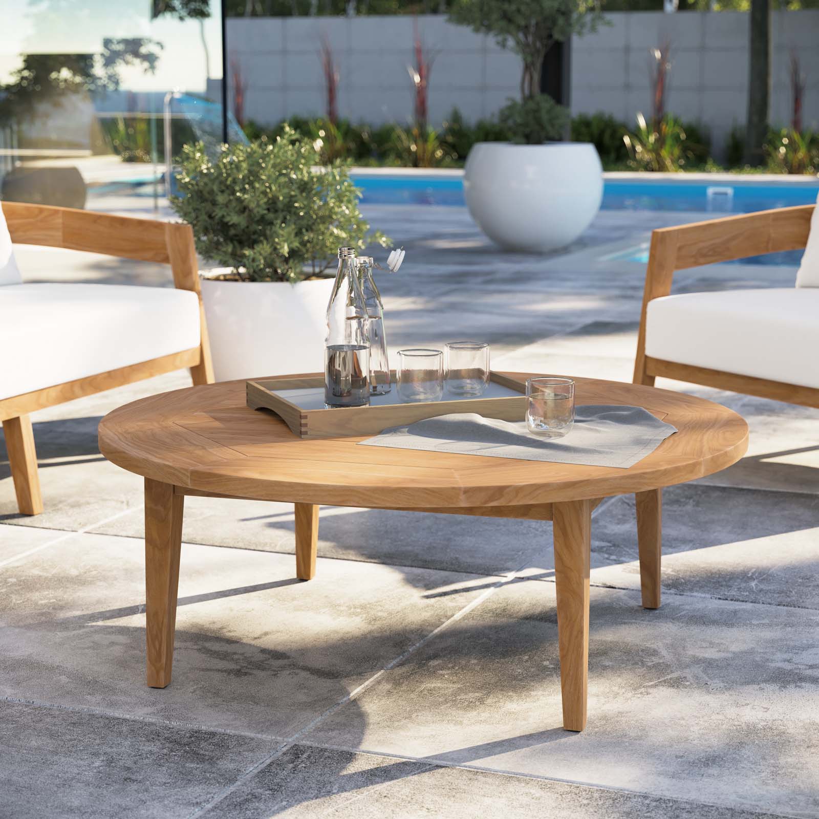  Brisbane Teak Wood Outdoor Patio Coffee Table By Modway - EEI-5603 