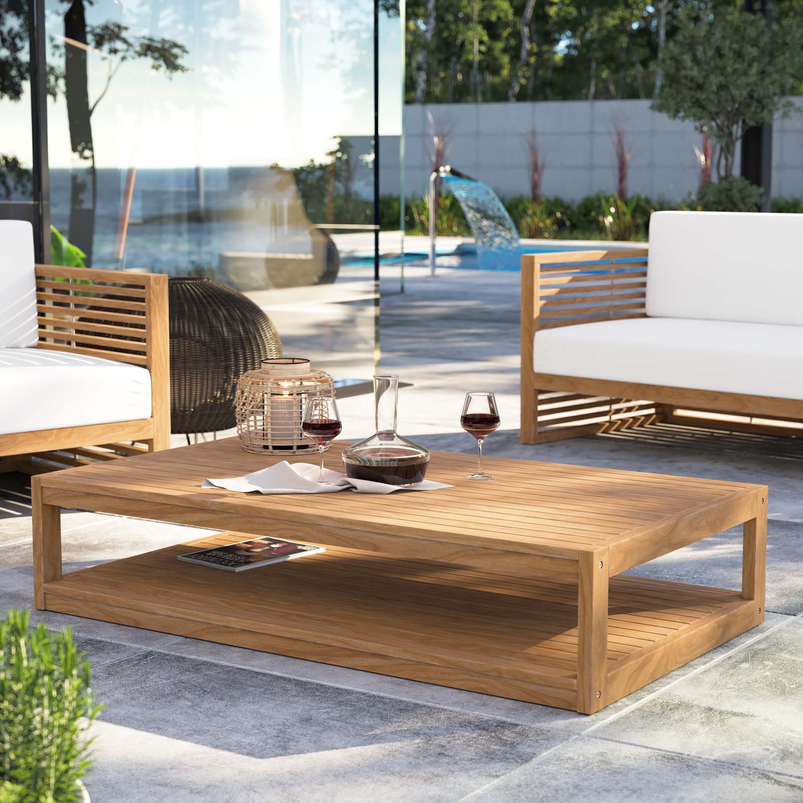  Carlsbad Teak Wood Outdoor Patio Coffee Table By Modway - EEI-5608 