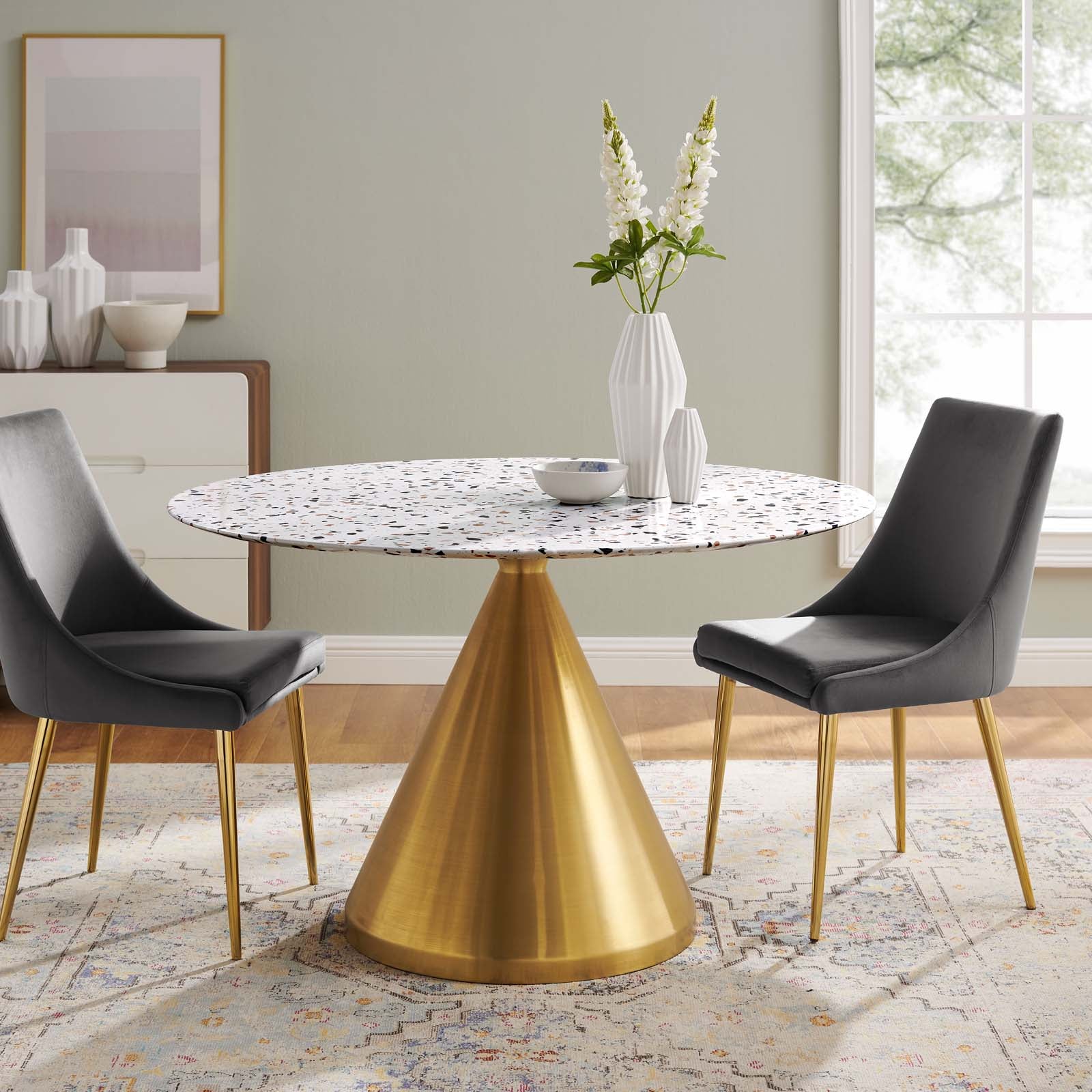  Tupelo 47" Round Terrazzo Dining Table By Modway - EEI-5733 