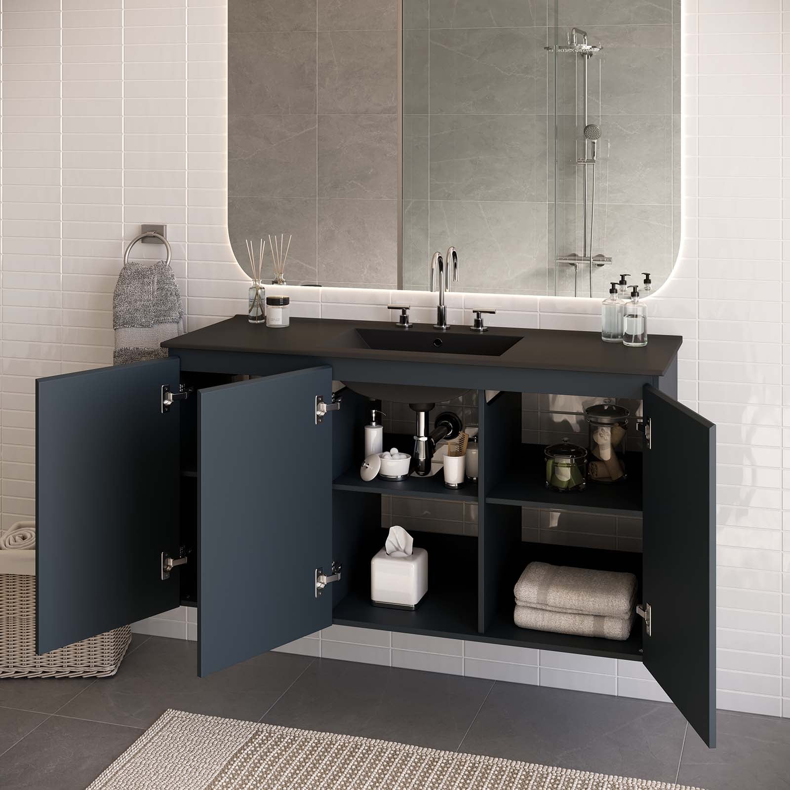  Bryn 48" Wall-Mount Bathroom Vanity By Modway - EEI-5780 