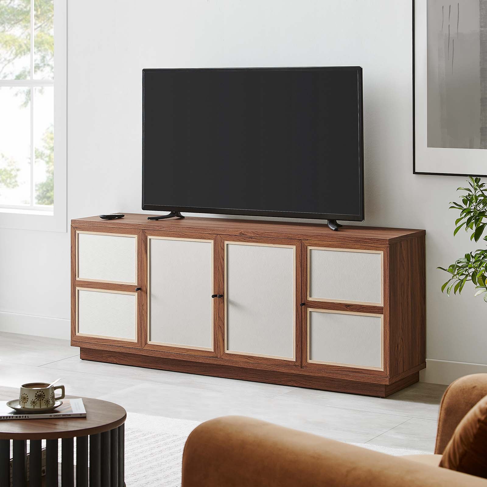  Capri 63" Wood Grain TV Console By Modway - EEI-6865 