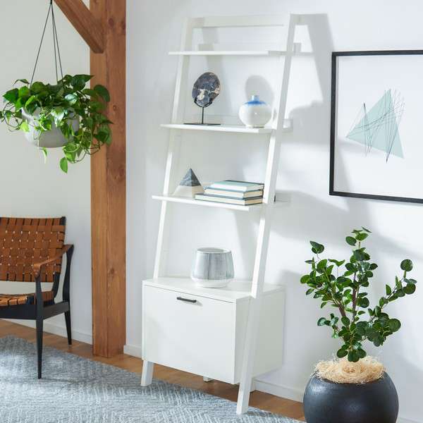  Safavieh Lavina 3 Shelf 1 Door Etagere - White 